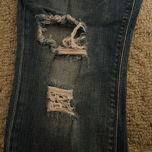 Express Stretch+ Performance Destructed Mid-rise Skinny Jeans Sz 12 - Picture 9 of 10
